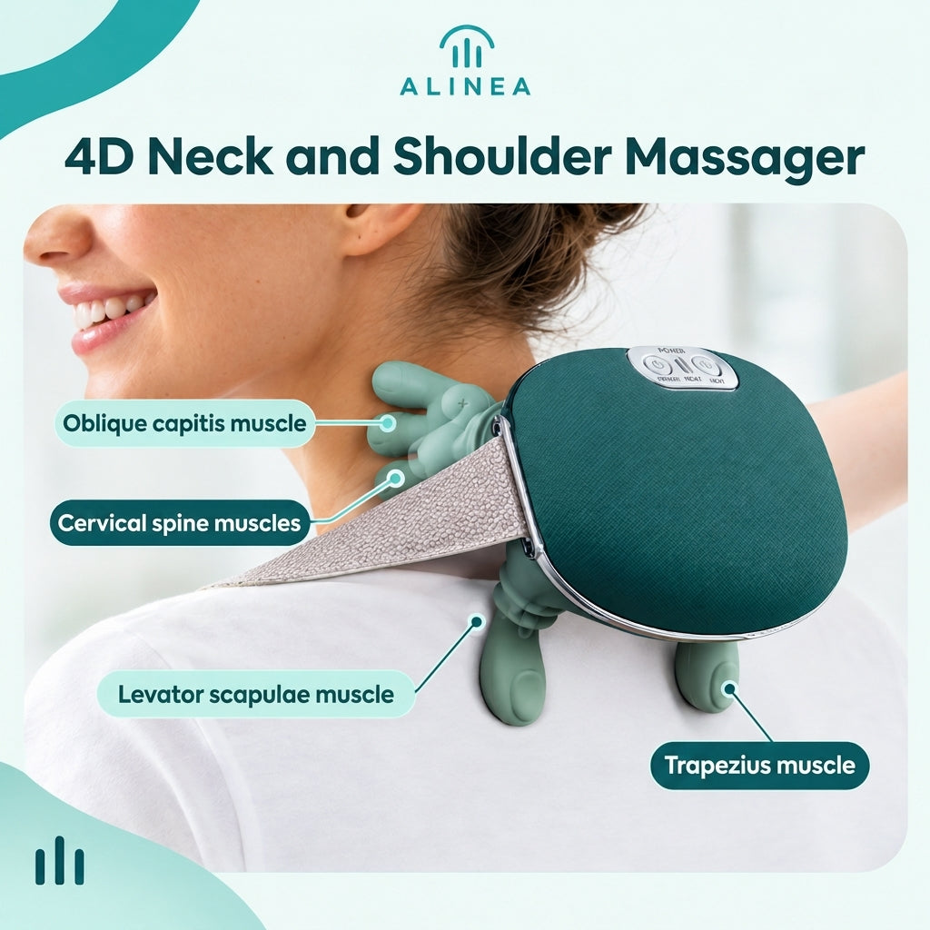 Neck and cervical massager 4D Heat Function